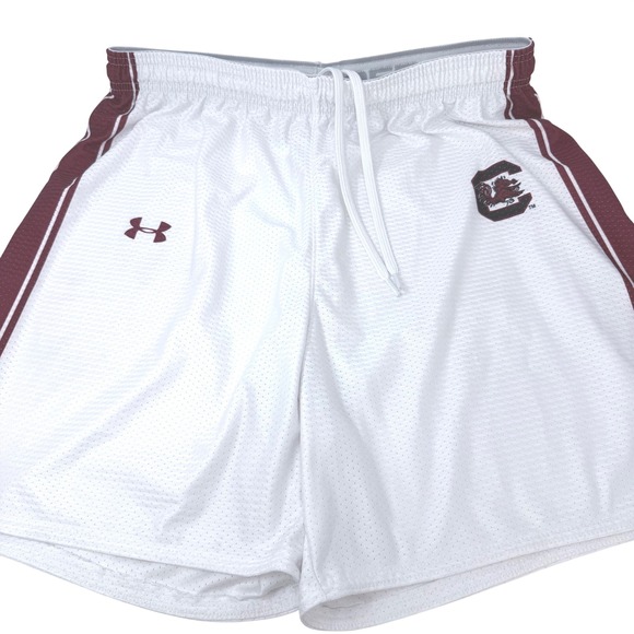 Under Armour Other - Under Armour South Carolina Gamecocks Men XL White Mesh Athletic Training Shorts